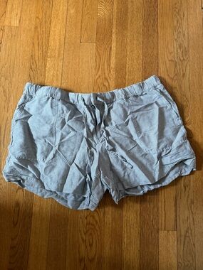 Liz Claiborne Pinstripe Linen Shorts